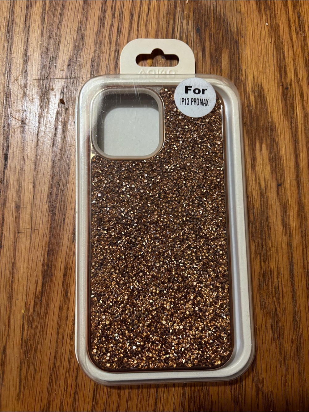 Phone Case for iPhone 13 Pro Max - Glitter Brown Protective Cover